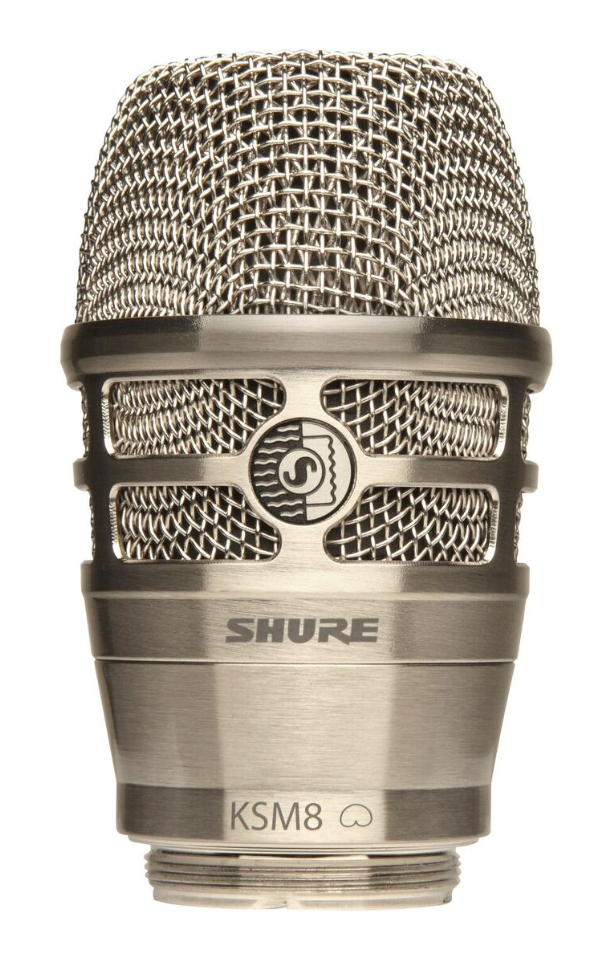 KSM8 Capsule in Brushed Nickel for Shure Wireless Handheld Transmitters