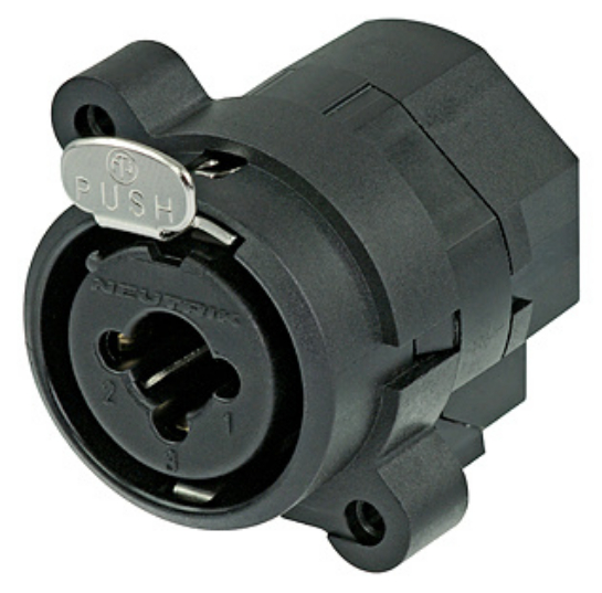 Combo 1/4" + 3-pin XLR Female Receptacle with Stereo Switching Jack & Solder Cups