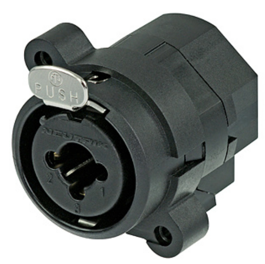 Combo 1/4" Mono / 3 Pin XLR Female Receptacle with Stereo Switching Jack and Vertical PCB Mount