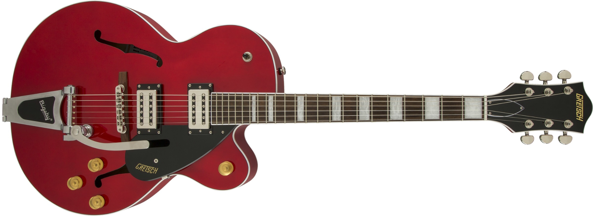 Streamliner Series Single Cutaway Hollow Body HH Electric Guitar with Bigsby