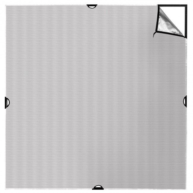 Silver/White Bounce Fabric