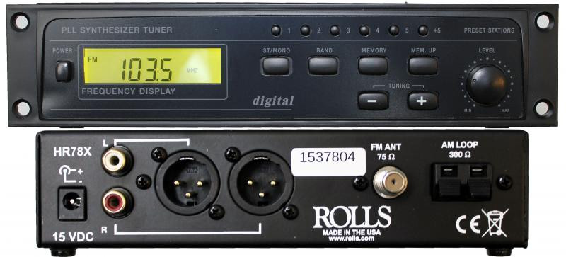 Digital Tuner AM/FM with XLR Outputs