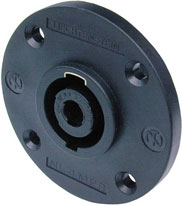 4-pin Speakon Male Panel Connector, Round