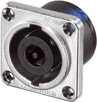 8-pin Male Speakon Chassis Connector, Nickel