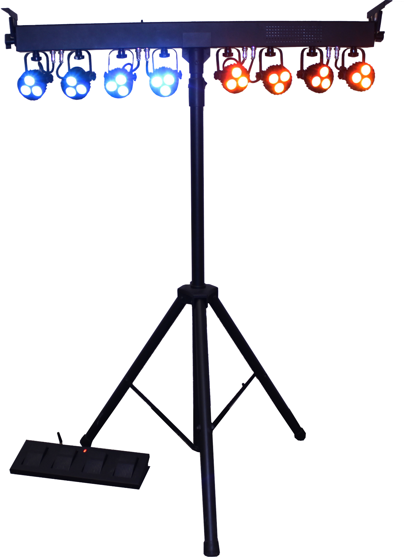 8 Fixture RGBAW + UV LED Bar Lighting System