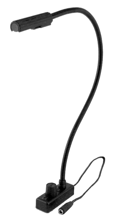 12" Gooseneck Task Light with Mounting Kit and Power Supply