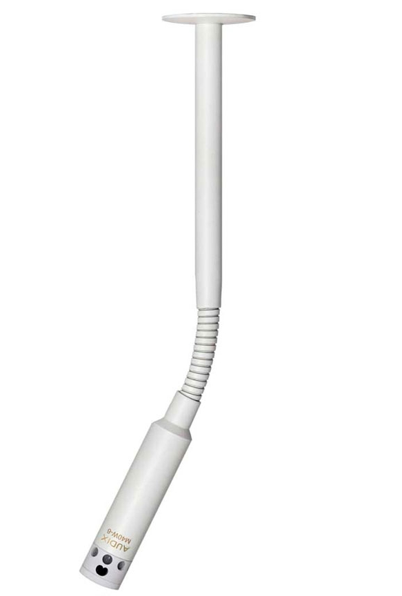 Supercardroid Hanging Microphone with 6-Inch Gooseneck, White