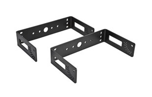 Horizontal Wall Bracket, Pair, Black