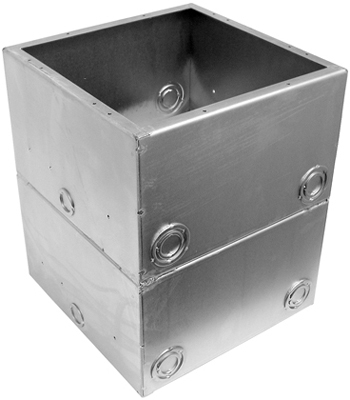Double Deep Back Box, 10" x 10" x 12"