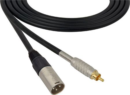 15' Canare Star Quad XLR Male to RCA Male