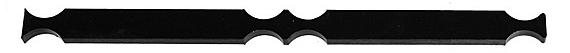 for (2) each 12" Trusses (24 Long) in Black