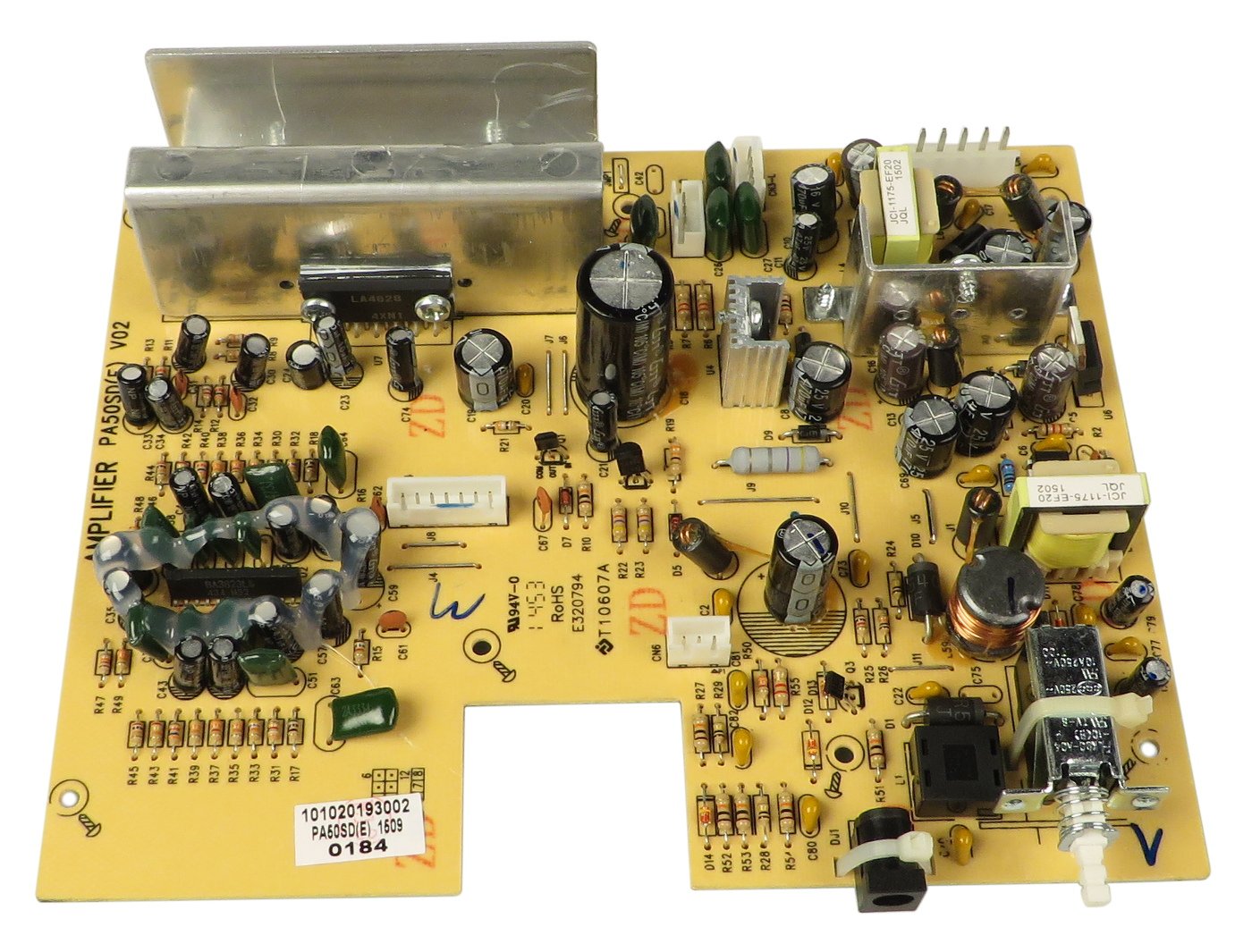 REV "E" Amp PCB Assembly for PA50SD