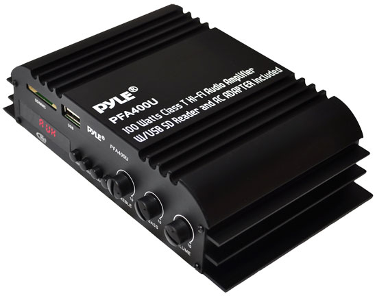 100W Amplifier With USB Flash And SD Memory Card Readers