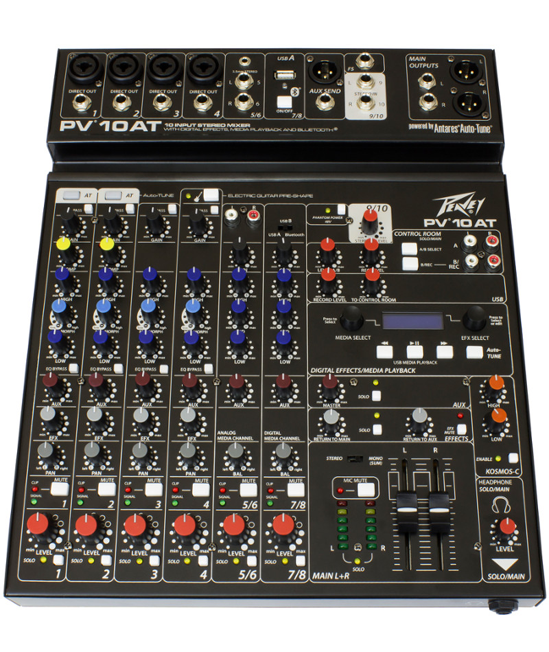 10-Channel Mixer With Antares Auto-Tune