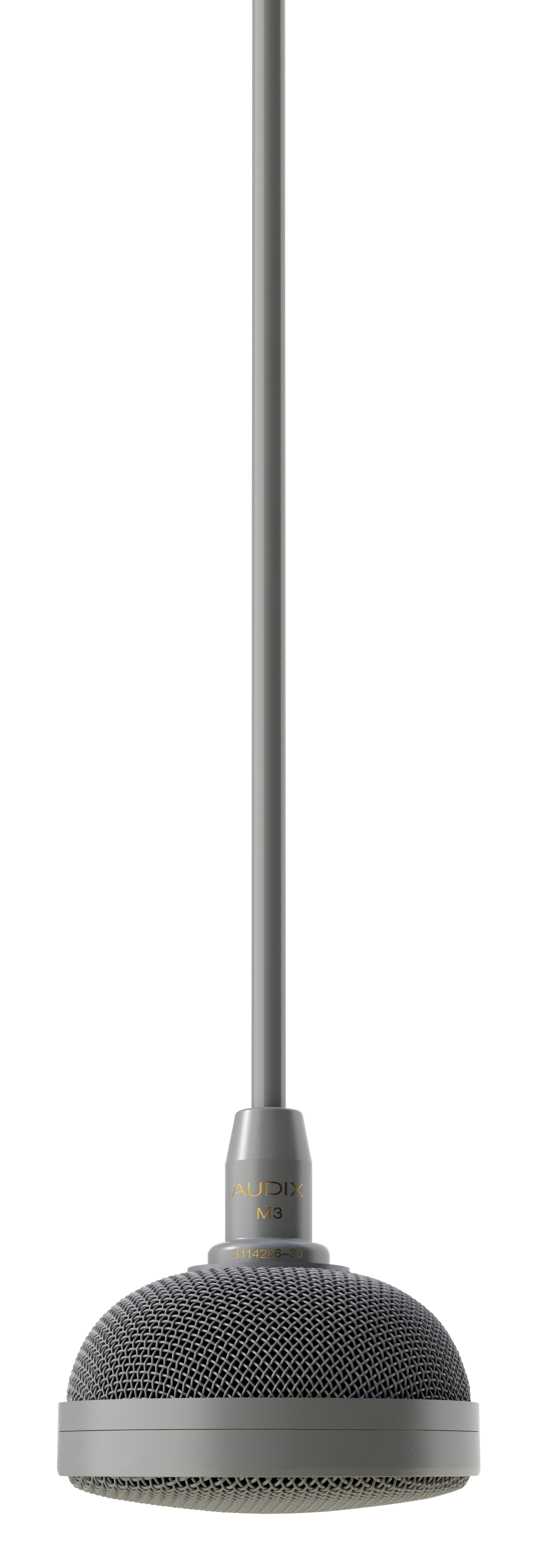Tri-Element Hanging Ceiling Microphone in Charcoal Gray