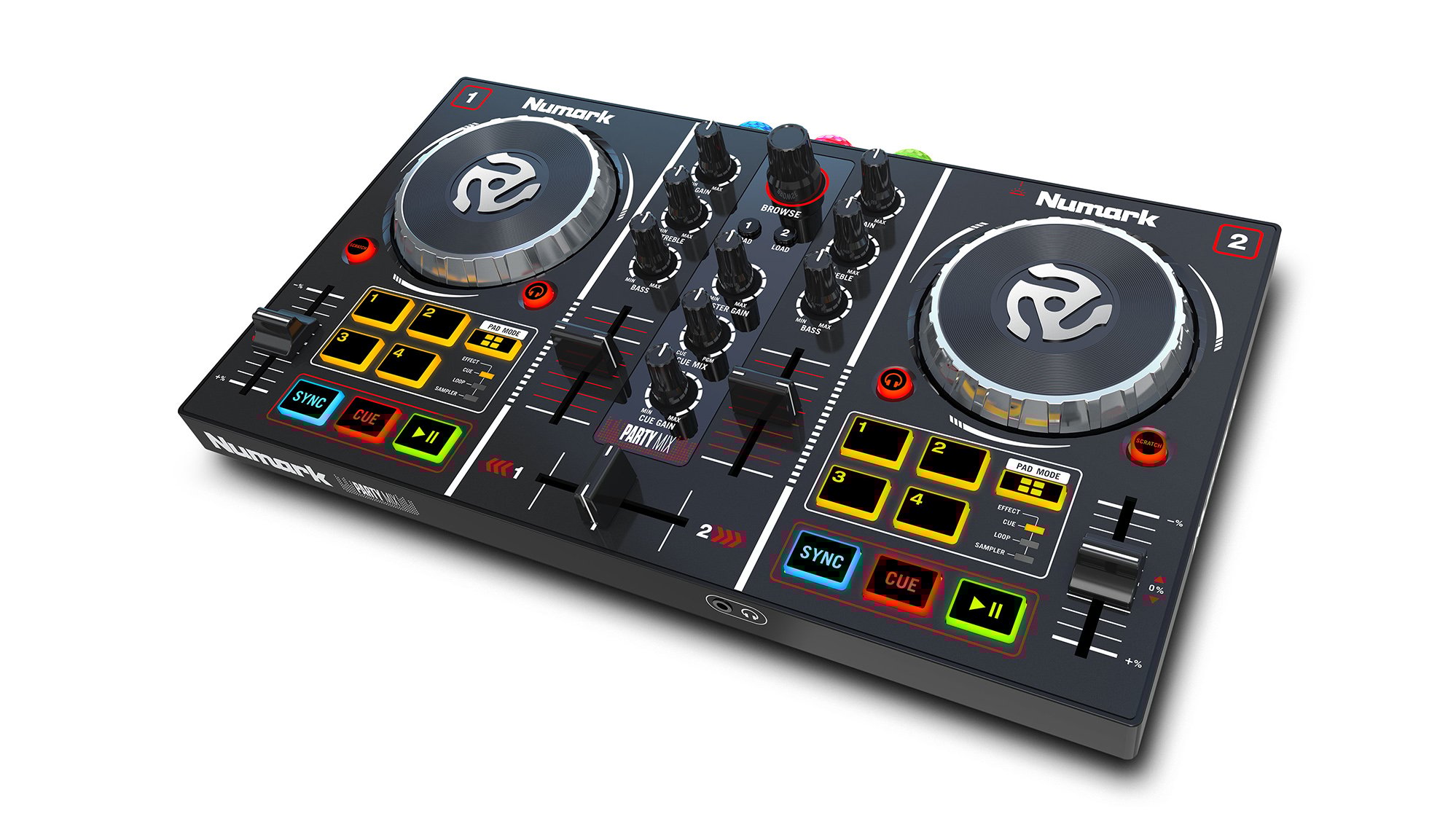 DJ Controller with Onboard Light Show