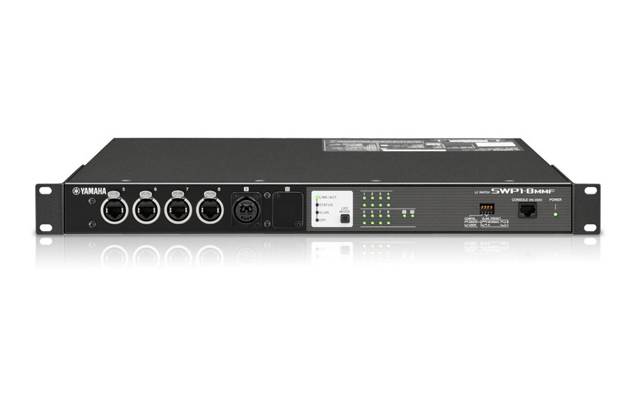 Switcher With EtherCon Ports, OpticalCON Port And Option Slot