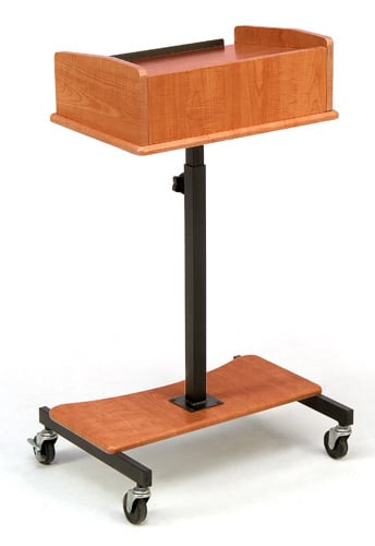 Laptop Speaker Stand, Cherry Finish