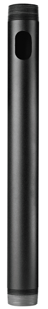 18" NPT Pipe Extender for Flat Panel TV/Projector Mounts, in Black
