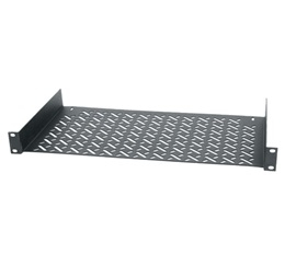 Universal shelf for 1/2 rack equipment, 1-space 1.75"