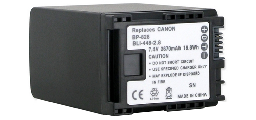 Canon BP828 Li-Ion Replacement Battery