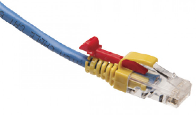 100-Pack of Blue EZ-RJ45 Locking Strain Reliefs for Cat5e