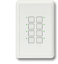 Passive 8 Button, Black, No LED