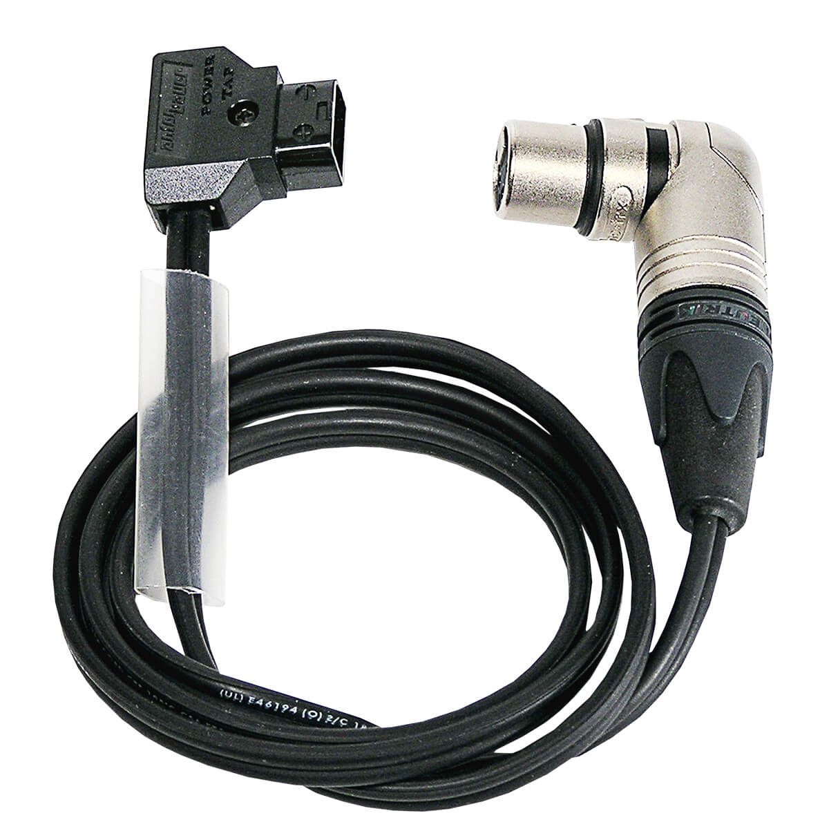 36" PowerTap to Right Angle 4-Pin XLR-F Cable