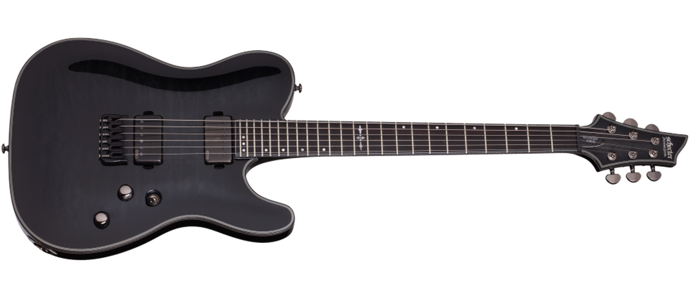7 String Electric Guitar, Trans Black Burst Finish