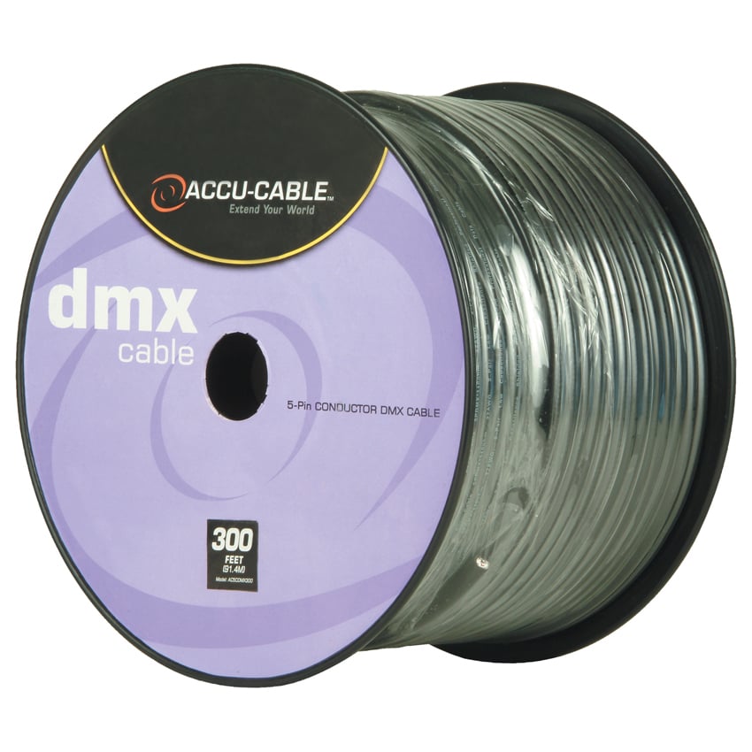 300 ft. Spool of 5-Pin DMX Cable