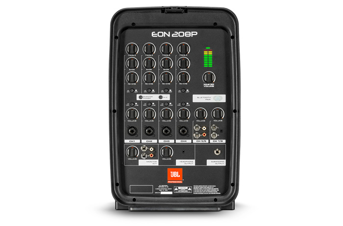 Packaged 8" 2-Way PA With Powered 8-Channel Mixer And Bluetooth