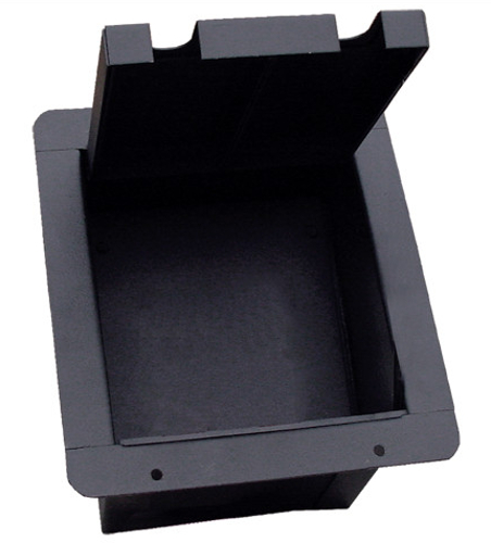 Pocket Mini Floor Box with Pre-Punched Plate for (4) D-Series Connectors
