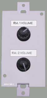 2 Control Level Wallplate Remote for Ashly 24.24M