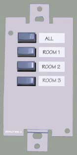 4-Positon Preset Recall Wallplate Remote for Ashly 24.24M