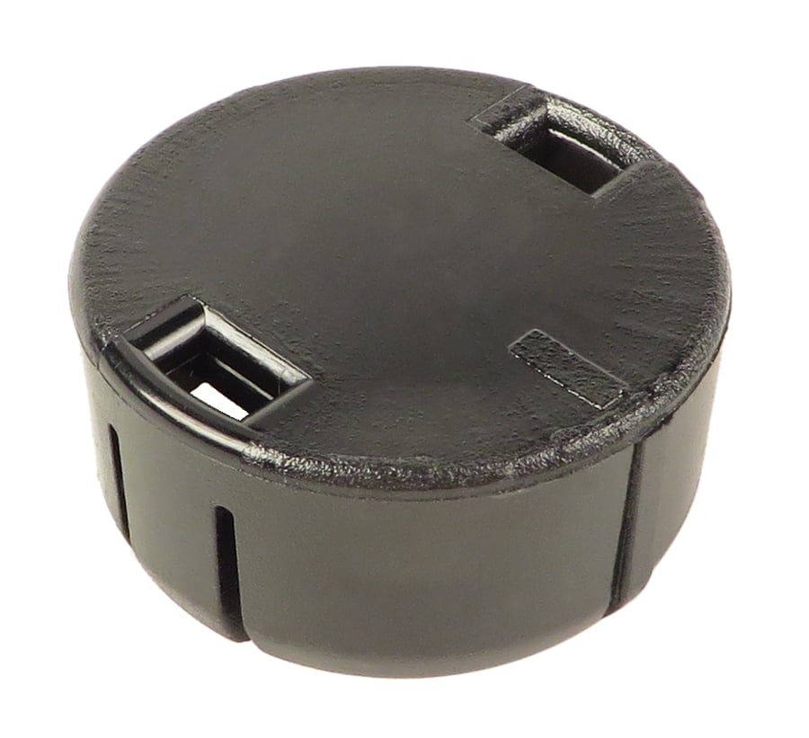 .875 Black Snap Cap