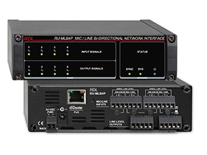 MIc/Line Bi-Directional Network Interface with 4 inputs