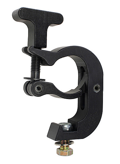 Mounting Clamp with T-Handle in Black Anodized Finish