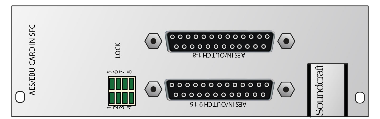 16-Channel AES/EBU I/O Card for Vi Series Consoles