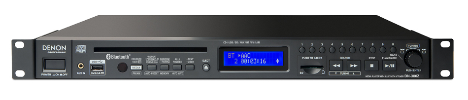 Rackmount Network Multimedia Player with Bluetooth and AM/FM Tuner