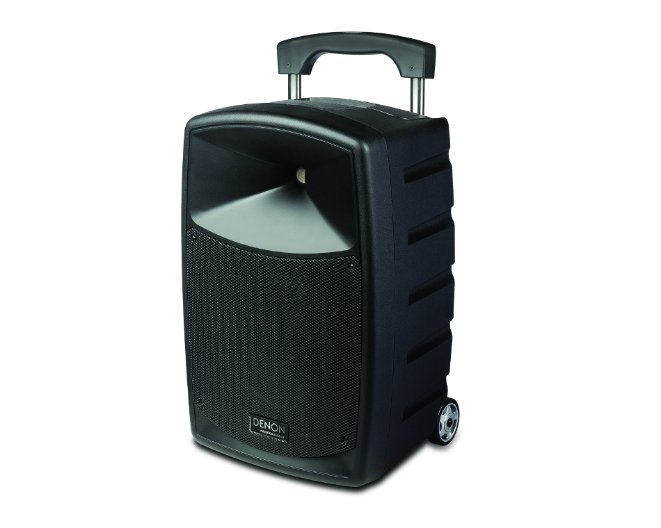 Portable 2-Way PA System with 10" Woofer, Rechargeable Battery and Bluetooth Connectivity, and with Wireless Handheld Microphone