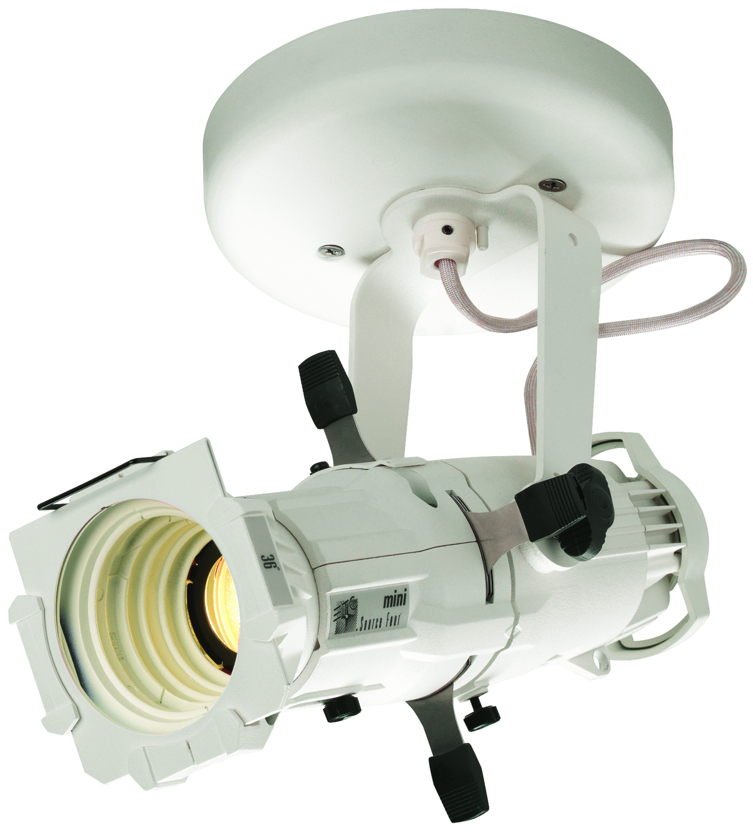 Source Four Mini LED, 50° Canopy Install with White Finish