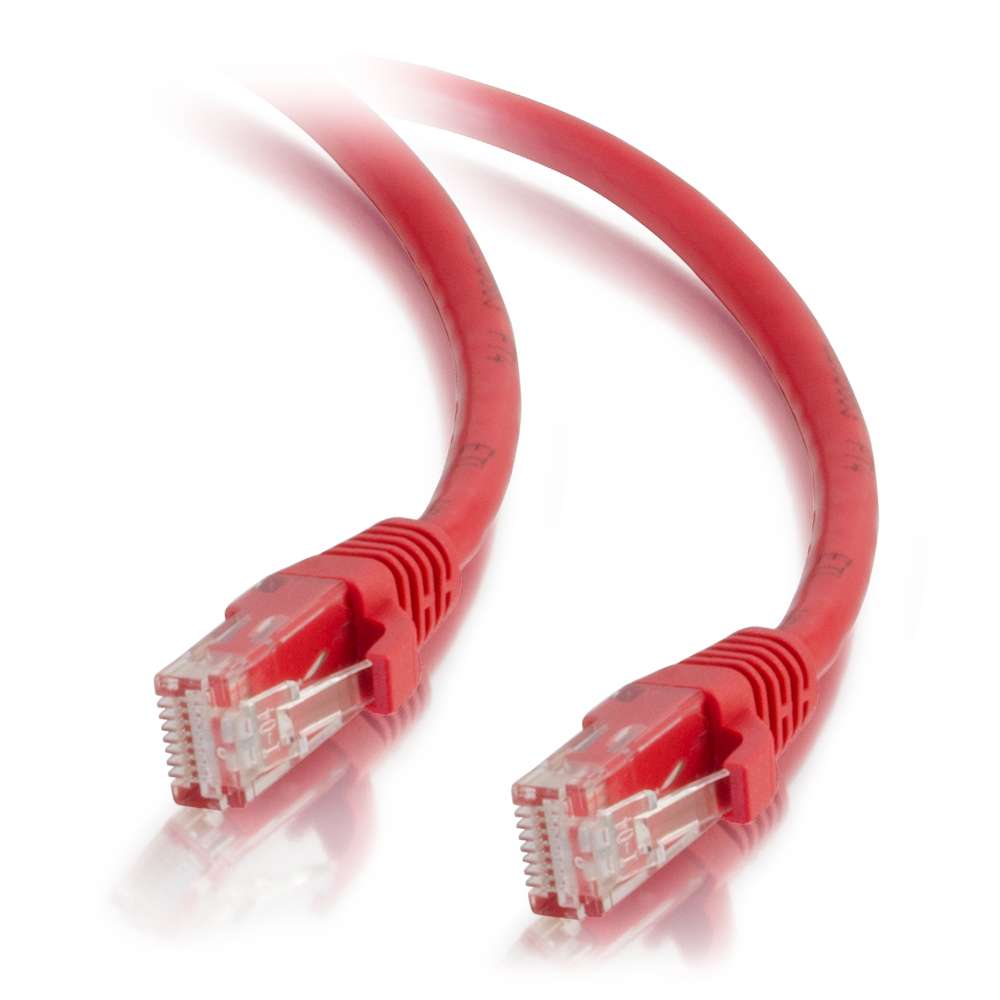 Red Ethernet Network Patch Cable, 5 ft