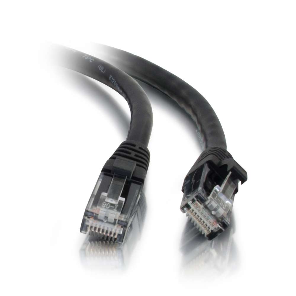 Black Ethernet Network Patch Cable, 50 ft