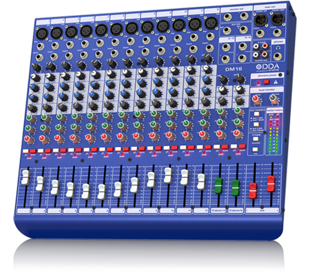 16 Input Analogue Live And Studio Mixer With MIDAS Mircrophone Preamplifiers