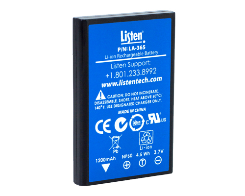 Replacement Rechargeable Li-Ion Battery for iDSP Receivers