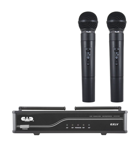 VHF Wireless Dual Cardioid Dynamic Handheld Microphone System With J Frequency Band