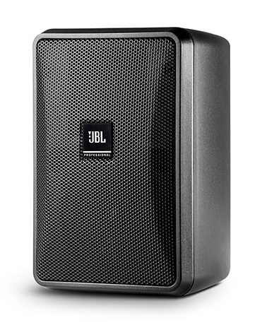 Ultra-Compact Indoor/Outdoor Background/Foreground Speaker, Black, Priced Each/Sold in Pairs