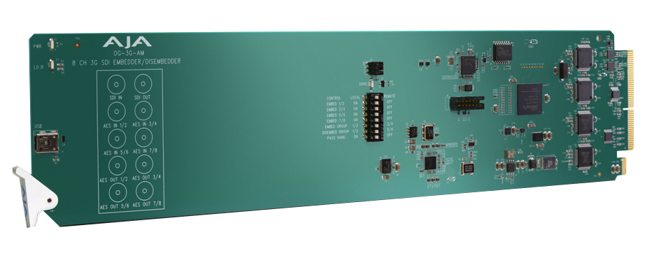 openGear 8-Channel AES Embedder/Disembedder