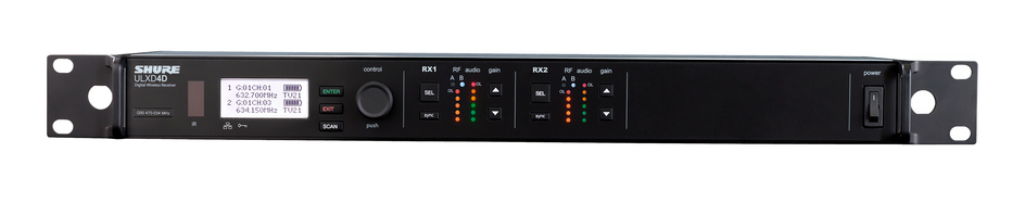Dual Channel Digital Wireless Receiver, X52 Frequency