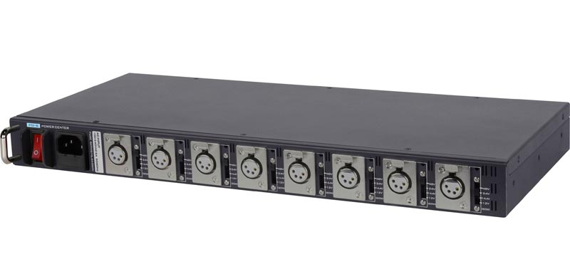19" 1U Rack Mountable Universal AC to DC Power Distribution Center